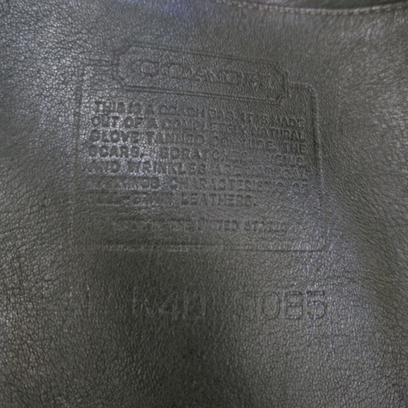 Coach Vintage Duffle Sac 9085 Forest Green Leather XL Feed Shoulder Bag 1994 USA - Picture 6 of 14